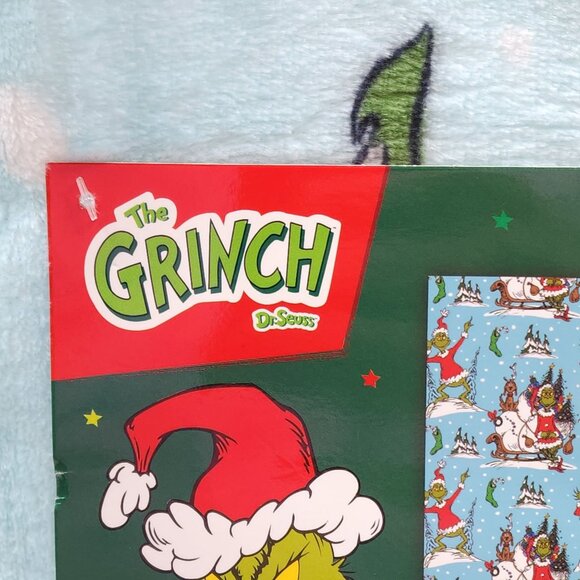 Dr. Seuss The Grinch Christmas Plush Throw Blanket 50" x 70" Super Soft Kids - Picture 7 of 10